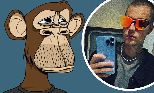 Twitter roasts Justin Bieber for spending $1.29M on Bored Ape NFT worth five times less | Daily Mail Online