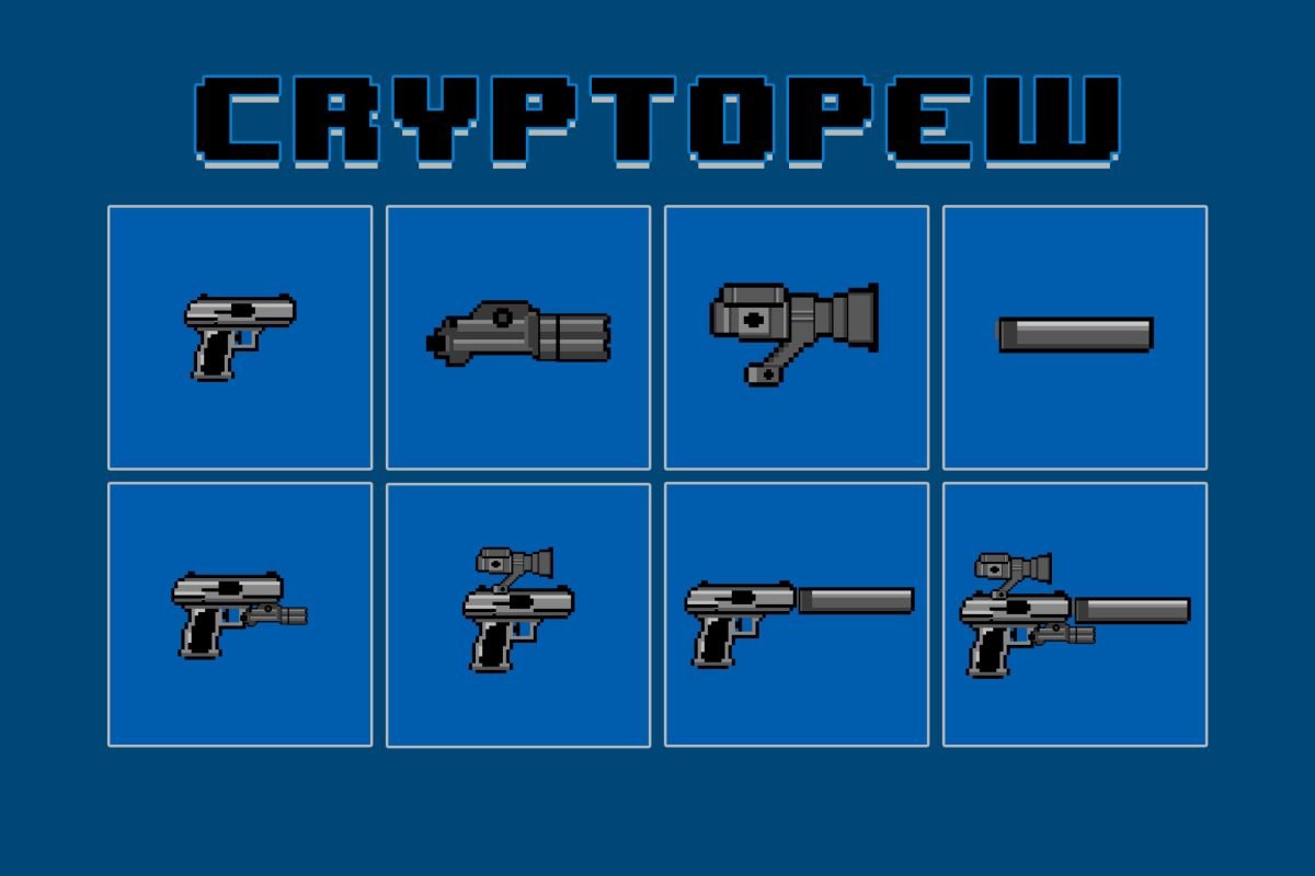 CRYPTOPEW NFT Launches, Mint by Shooting Real Guns