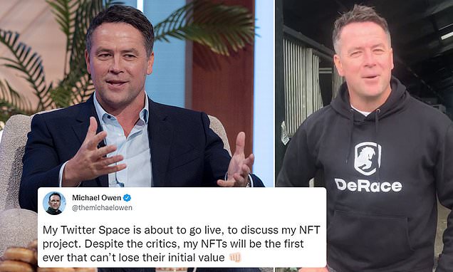 Michael Owen blasted for claiming his latest NFT range can't lose their value | Daily Mail Online