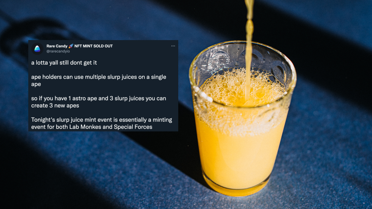 'Multiple slurp juices on a single ape' meme perfectly captures the stupidity of NFT culture