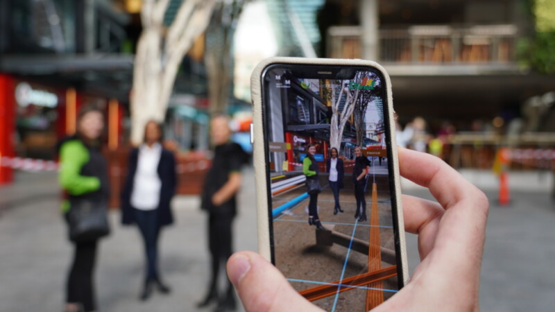 Augmented Reality educating community about water infrastructure upgrade