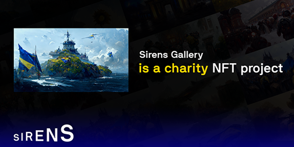 Sirens Gallery - AI generated art about war in Ukraine, a charity NFT project | Product Hunt