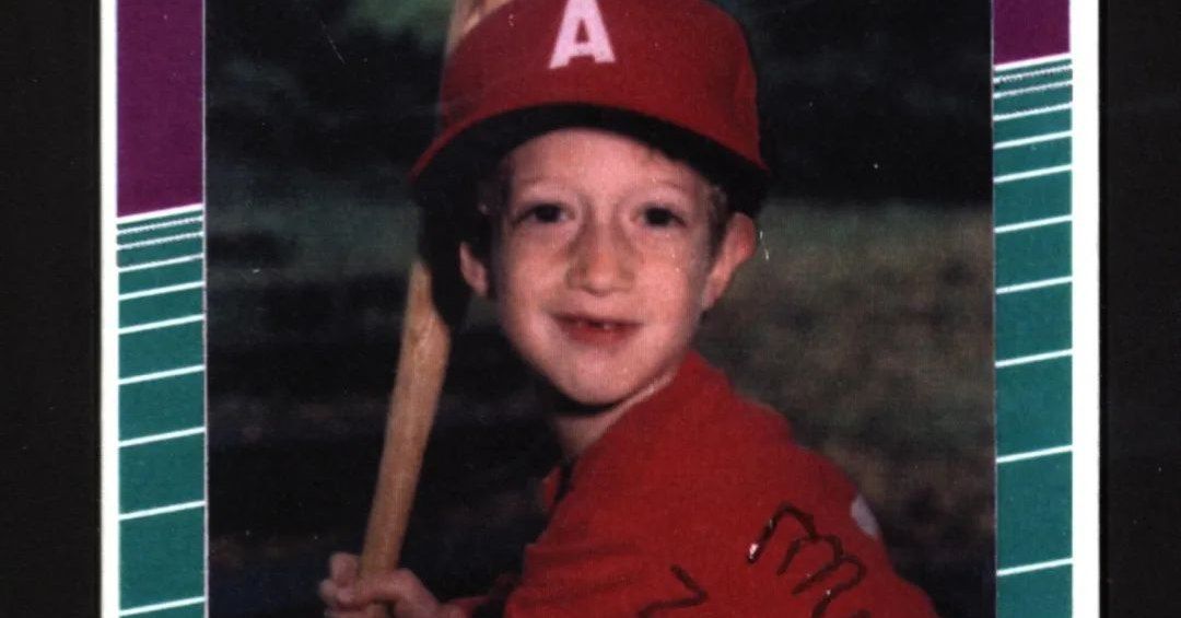 Mark Zuckerberg’s custom Little League baseball card is getting turned into an NFT - The Verge
