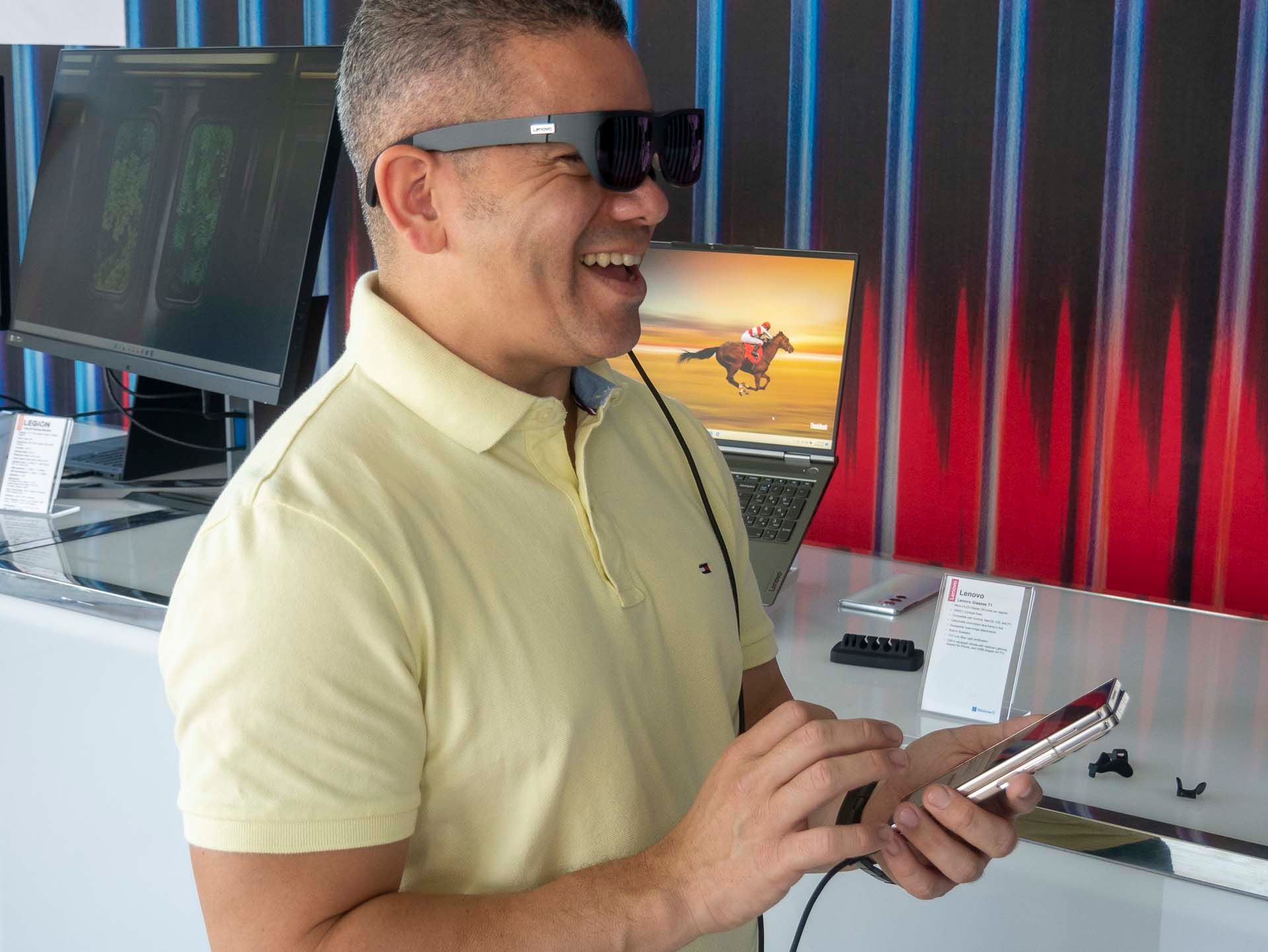 Hands on with the Lenovo Glasses T1 Augmented Reality Display (video)