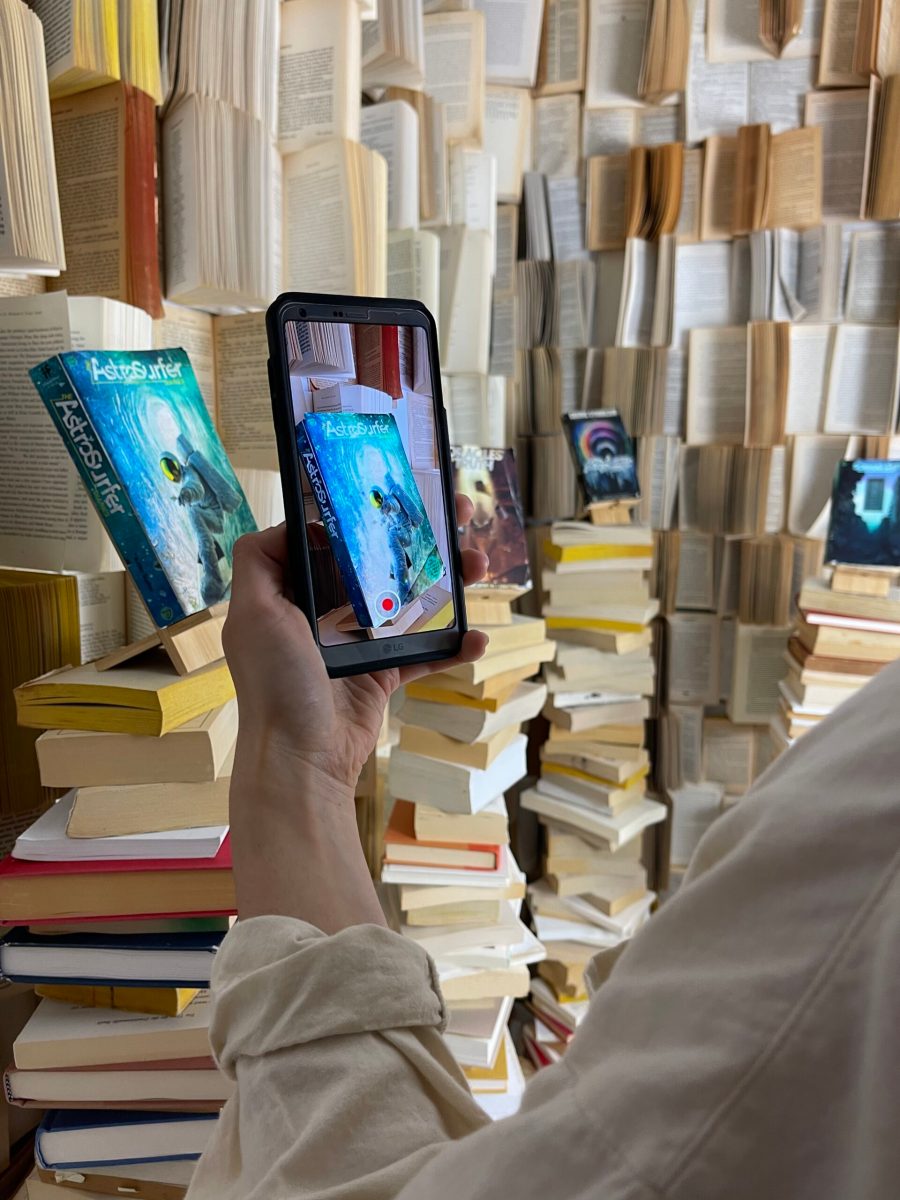 Mind-bending pulp paperback augmented reality installation from Imaginary Foundation | Boing Boing