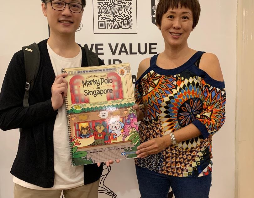 KIDLIT SG NEW BOOKS 2022 _____ Presenting MARKY POLO IN SINGAPORE by Emily Lim-Leh and Nicholas Liem, featuring some augmented reality bits to wow kids