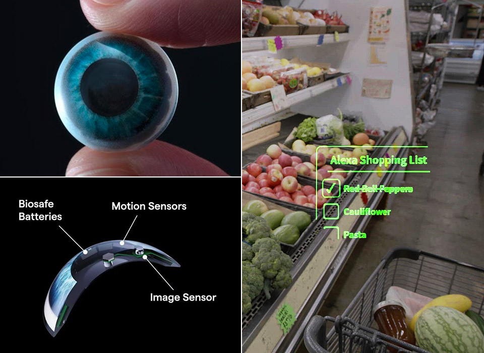 Mojo Vision's Augmented Reality Smart Contact Lens Gets Alexa Shopping List