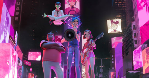Fans of Gorillaz Descend On NYC and London for Innovative Augmented Reality Performances: Watch - EDM.com - The Latest Electronic Dance Music News, Reviews & Artists