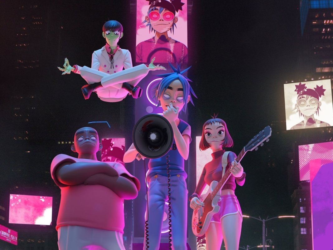 Watch Gorillaz play their new track atop skyscrapers in two augmented reality performances