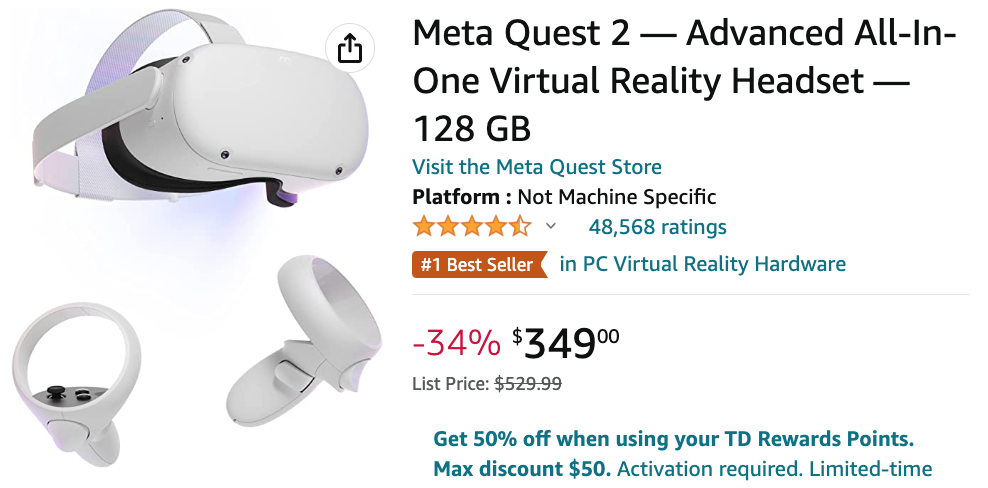 Amazon Canada Deals: Save 34% on Advanced All-In-One Virtual Reality Headset + 35% on Wireless Earbuds with Coupon - Canadian Freebies, Coupons, Deals, Bargains, Flyers, Contests Canada Canadian Freebies, Coupons, Deals, Bargains, Flyers, Contests Canada