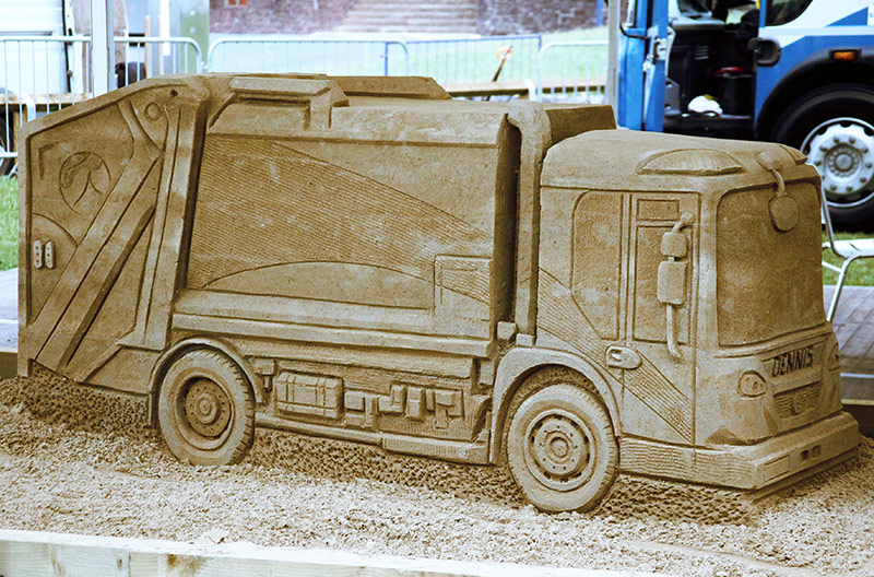 Sand Masterpiece for Dennis Eagle | Web Design, Graphic Design, Brochure Design, Website Design, Internet Marketing, Exhibition Design, Search Engine Optimisation (SEO), Augmented Reality, Mobile Apps, AR Apps