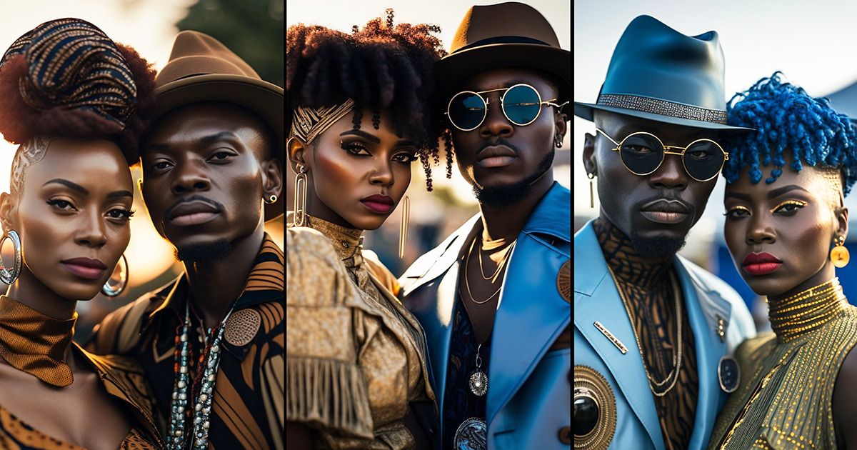 A.I. Artists Marzuwq Muhammad Shows The Future For Ghanaian Couples Is Bright With These Stylish Visuals - Fashion GHANA